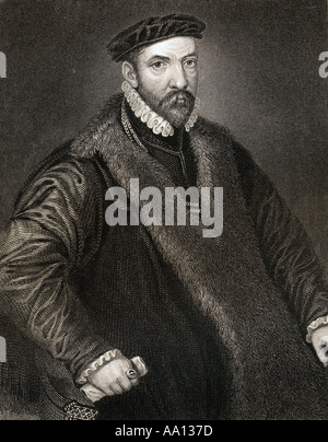 Sir Nicholas Bacon, 1510 - 1579. Le père de Francis Bacon Banque D'Images