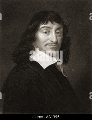 René Descartes, 1596 - 1650. Mathématicien français, scientifique et philosophe. Banque D'Images