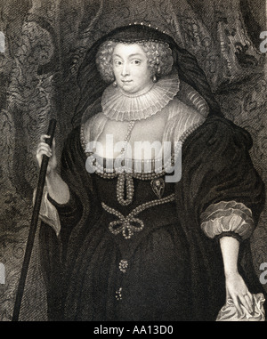 Frances Stewart, Duchesse de Richmond et Lennox, comtesse d'Hertford, née Howard, ch. 1578 - 1639. Femme de Ludovic Stewart, 2 Duc de Lennox. Banque D'Images