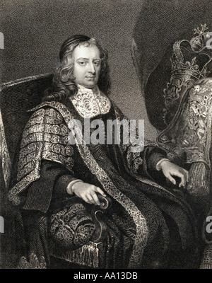 Francis Nord, 1er baron Guilford, 1637 - 1685. Anglais avocat, avocat général et Lord gardien du grand sceau. Banque D'Images