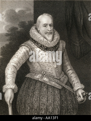 George Carew, 1er comte de Totnes, aka Sir George Carew et le Seigneur Carew, 1555 -1629. Soldat anglais et administrateur. Banque D'Images