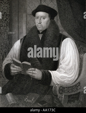 Thomas Cranmer, 1489 - 1556. Chef de la Réforme anglaise et l'archevêque de Cantorbéry Banque D'Images