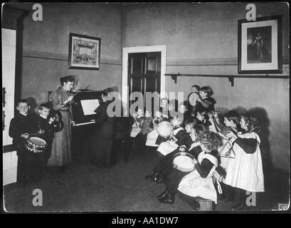 Classe de musique 1900 Banque D'Images