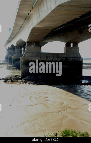 Le deuxième pont enjambant la rivière Severn, entre l'Angleterre et au Pays de Galles Banque D'Images