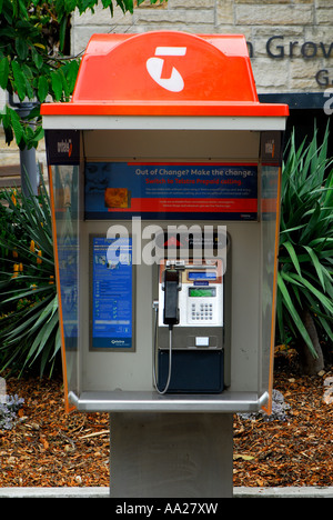 Téléphone public Telstra Sydney New South Wales Australie Banque D'Images