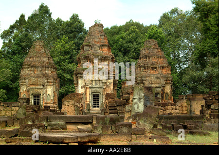 Trois Tours, Preah Koh, Angkor Wat Banque D'Images