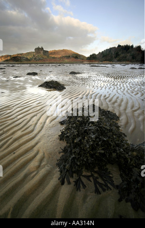 Château de Tioram accueil du Clan Ranald Loch Moidart Ecosse Highlands UK Banque D'Images