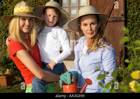 famille, plein air Banque D'Images