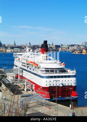 Viking Line est l'une des entreprises opérant avec les lignes de ferry entre la Suède et la Finlande Banque D'Images