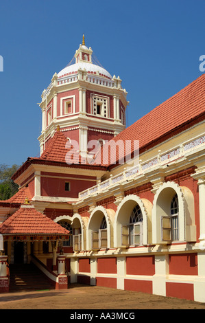 Shanta Durga temple Ponda Goa Inde Banque D'Images