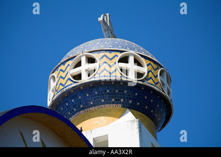 Torre de Consuelo, Catedral de Nuestra Señora de la Soledad, Cathédrale d'Acapulco, Acapulco, Guerrero, Mexique de l'État Banque D'Images