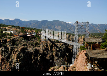 Le Royal Gorge Bridge près de Canon City, Colorado. Banque D'Images