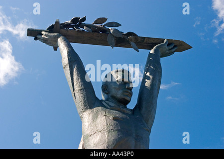 Victory Park, National Memorial Place près de Omsk Omsk, à l'eau d'Irtisch et Omka, Omsk, Sibiria, Russie, GUS, Europe, Banque D'Images