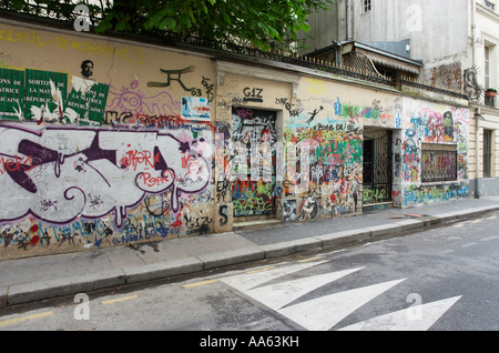 5 bis rue de Verneuil ancienne maison de Serge Gainsbourg chanteuse française, Paris France Banque D'Images