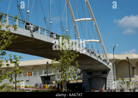 Passerelle au-dessus de College Boulevard à San Diego State University San Diego California USA Banque D'Images