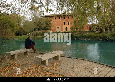 Parc de Stella, Rivignano, la province d'Udine, Frioul-Vénétie Julienne, Italie Banque D'Images