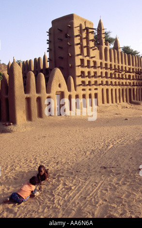 - La mosquée de Kani Kombole, pays dogon, Mali Banque D'Images