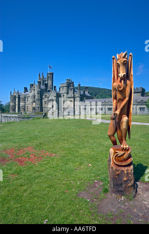 Parc de Sculptures en bois, Margam, Port Talbot, Pays de Galles, Royaume-Uni Banque D'Images