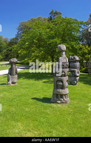 Parc de Sculptures en bois, Margam, Port Talbot, Pays de Galles, Royaume-Uni Banque D'Images