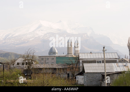 Village tourné en la république de kabardina balkarie dans le nord du Caucase du sud de la Russie Banque D'Images