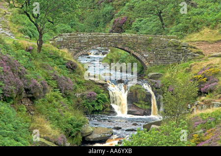 Piscine à trois sacoches Shires Head dans le Peak District Banque D'Images