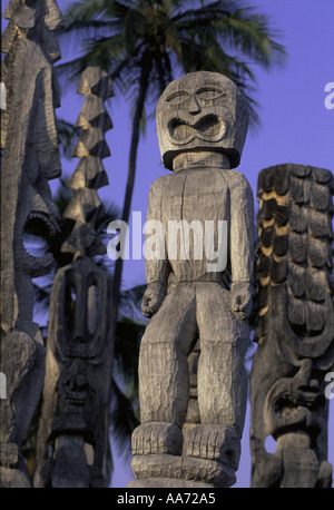 Pu uhonua O Honaunau National Park Ville de Refuge île de Hawaii Hawaii USA Banque D'Images