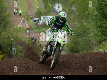 British Motocross Championship Racing à Hawkstone Park Shropshire England UK Banque D'Images