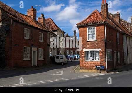 Scène de rue à peu de Walsingham, Norfolk, Angleterre Banque D'Images