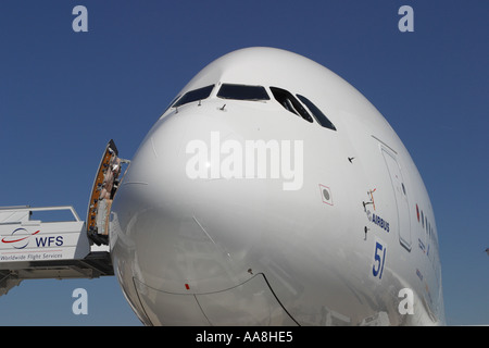 Airbus A380 Nouveau double decker avion de passagers le plus gros avion au monde Banque D'Images