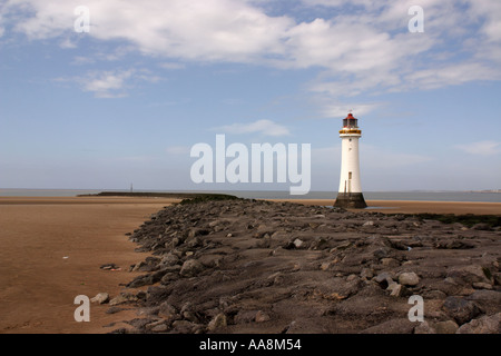 Rock Perch Phare dans New Brighton UK Banque D'Images