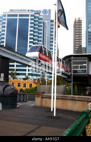 Sydney Monorail N.S.W. État de la Nouvelle-Galles du Sud Australie Banque D'Images