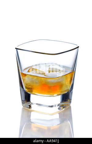 Whiskey on the rocks Banque D'Images