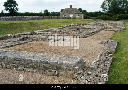 Vestiges de villa romaine à North Leigh Oxfordshire England Banque D'Images