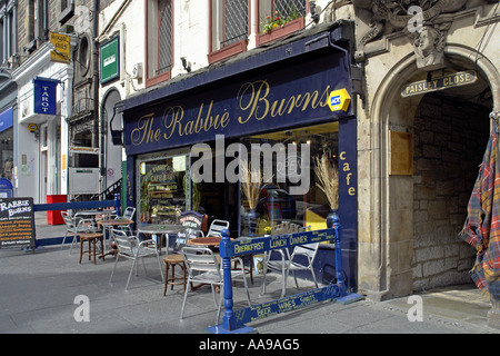 L'Rabbie Burns Café sur High Street, dans le Royal Mile Edinburgh Banque D'Images