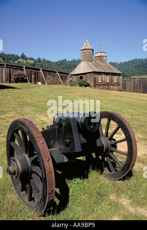 Elk234 1797 California Wine Country Ft Ross State Historic Park chapelle russe Banque D'Images