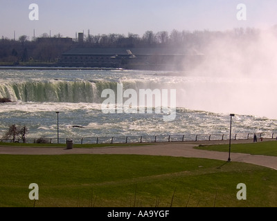 Horseshoe Falls, également connu sous le nom de la Chute canadienne, du point de tortue à Niagara Falls State Park NY Banque D'Images