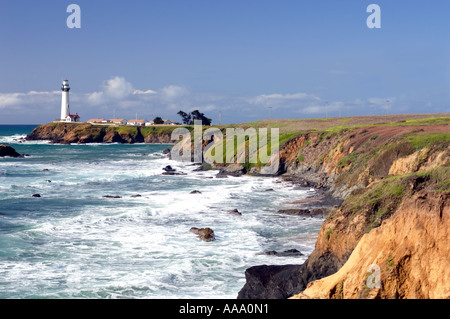 Pigeon Point Lighthouse, près de Half Moon Bay, Californie Banque D'Images