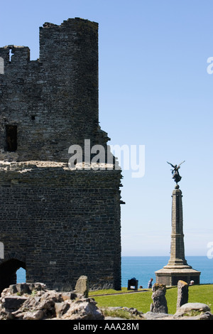 Château d'Aberystwyth, Ceredigion County Pays de Galles UK Mai 2007 Banque D'Images