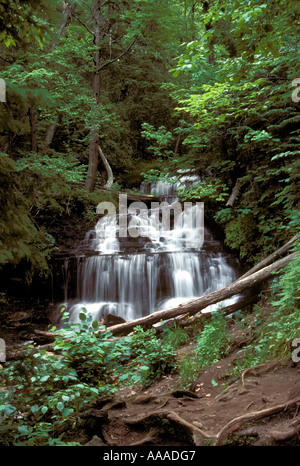 Wagner l'eau tombe à Munising dans la haute péninsule du Michigan Banque D'Images