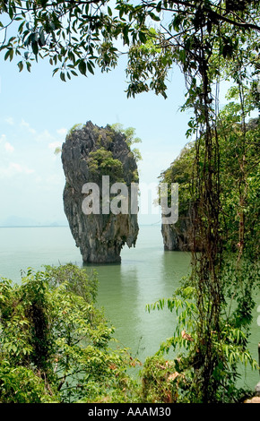 L'île de James Bond , Ko Khao Phing Kan , Phang Nga Bay , Phuket , Thaïlande Banque D'Images