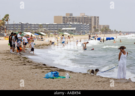 Plage publique sur l'océan Atlantique à Corpus Christi au Texas Banque D'Images