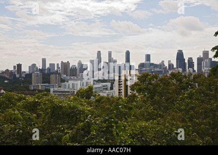 Asie Singapour peut à l'ensemble de la modification de l'horizon de la ville de Singapour depuis le Mont Faber Banque D'Images