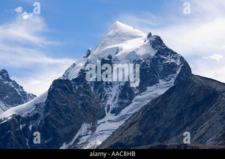 Engadine, Suisse. Piz Roseg en Val Roseg Banque D'Images