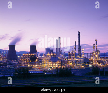 Complexe pétrochimique, Grangemouth en Ecosse Banque D'Images