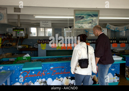 MR vente directe de oyters à installations pour l'élevage de l'huître dans un proche de Talmont Saint Hilaire Vandee France Banque D'Images