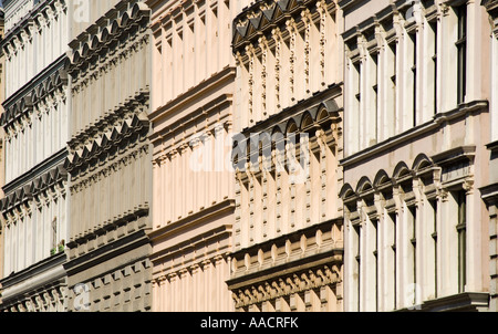 Façades de bâtiments anciens, Kreuzberg, Berlin, Allemagne Banque D'Images