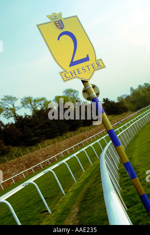 Chester Race Course jeu Ferlong Banque D'Images