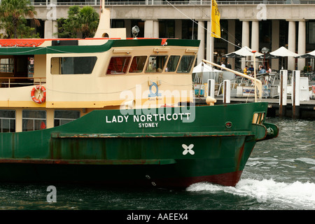 Le ferry de Sydney Lady Northcott . Sydney Nouvelle-Galles du Sud Australie Banque D'Images