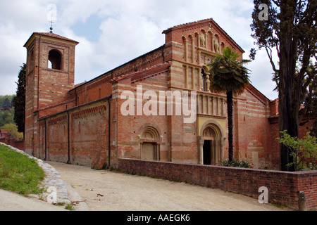 L'église, l'abbaye de Vezzolano Banque D'Images