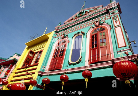 Maison de Baba Nyonya à Melaka Malacca Malaisie Asie du sud-est Banque D'Images